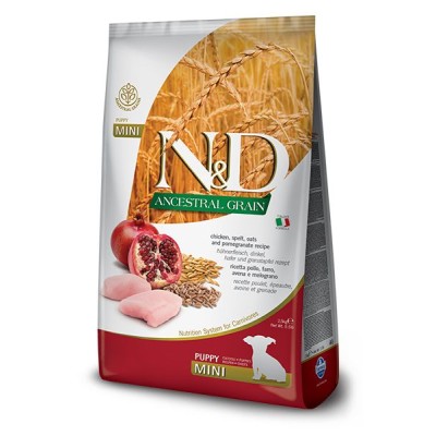 Natural And Delicious Ancestral Dry Chicken  Puppy Mini 7Kg